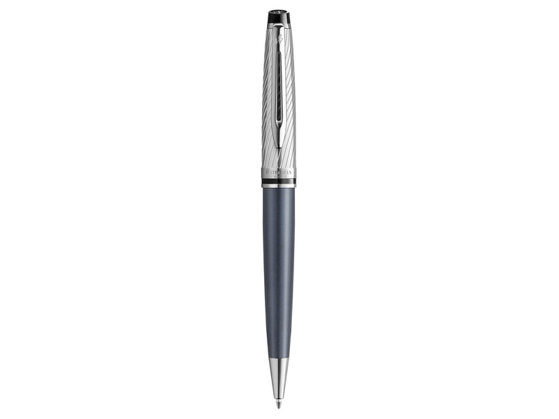 Waterman Hémisphère Kugelschreiber, Metall und steingrauer Lackierung mit palladiumbeschichteten Zierteilen, Mittlere Spitze