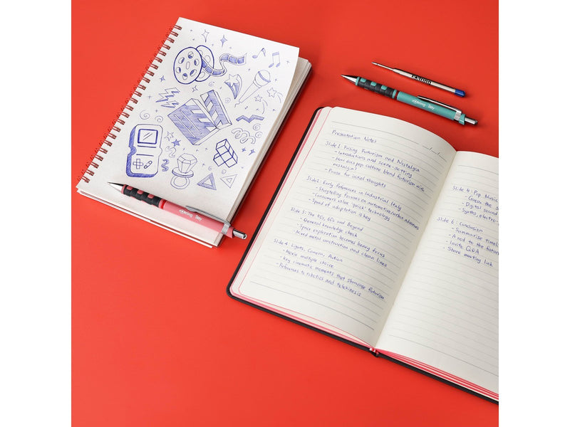Rotring rOtring Tikky-Kugelschreiber in Pastellfarben | blaue Tinte | mittlere Spitze (1,0 mm) | Schaft in Sea Blue | federleich
