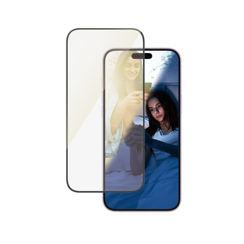 PanzerGlass® EyeCare Displayschutz für iPhone 16 Plus & 15 Plus - Ultra-Wide Fit