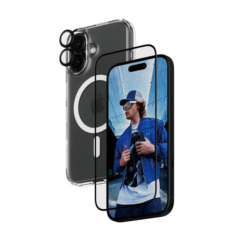 PanzerGlass® 3-in-1 Protection Schutzset für iPhone 16