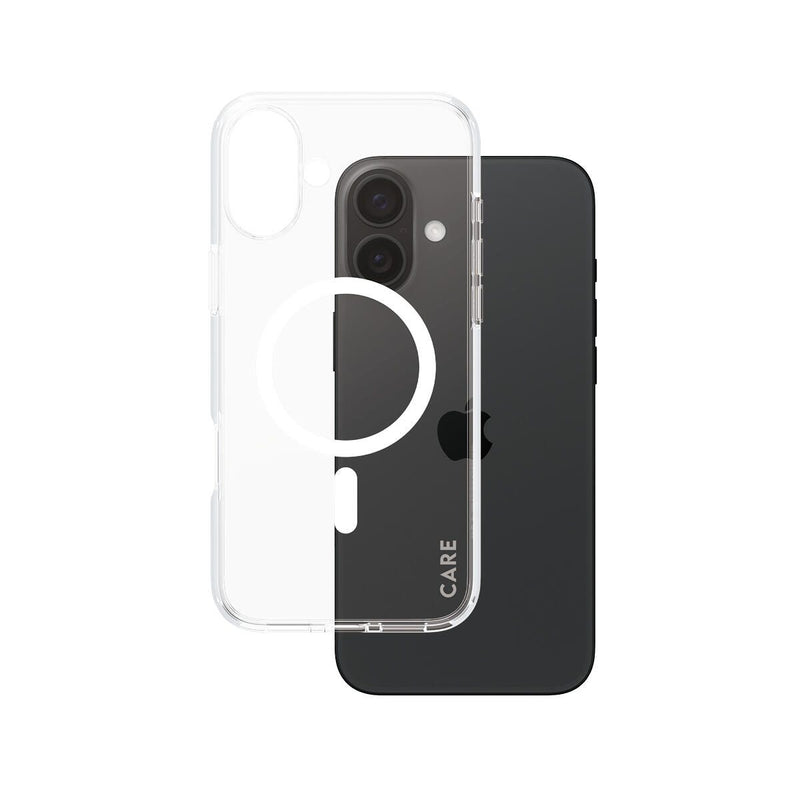 CARE by PanzerGlass® Flagship Case Transparent Urban Combat Weiß MagSafe für iPhone 16 Plus