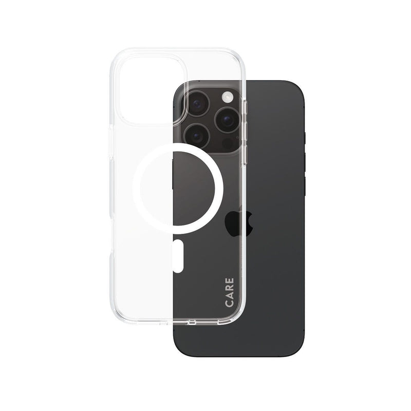 CARE by PanzerGlass® Flagship Case Transparent Urban Combat Weiß MagSafe für iPhone 16 Pro Max