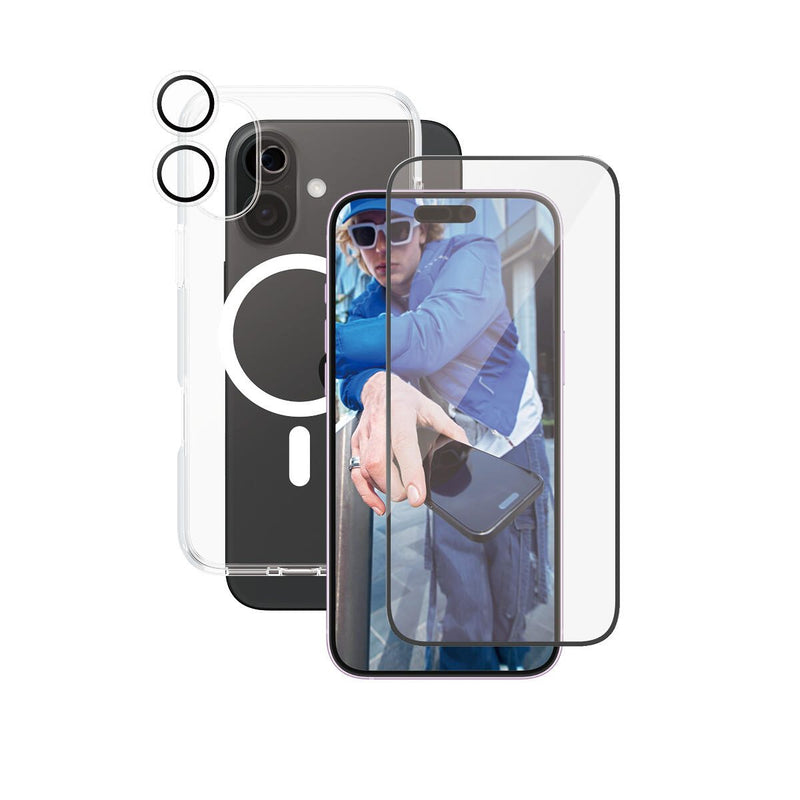 CARE by PanzerGlass® Flagship 3-in-1 Schutzset für iPhone 16 Plus