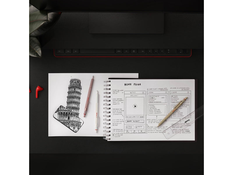 Rotring rOtring 600 Kugelschreiber | mittlere Spitze | Schwarze Tinte | Roségold Schaft | nachfüllbar