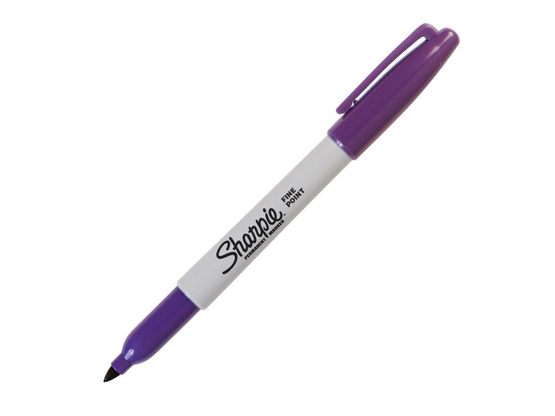 Sharpie Permanent Marker | Marker Stifte mit feiner Spitze | lila permanente Tinte | 12 Stück Market Set