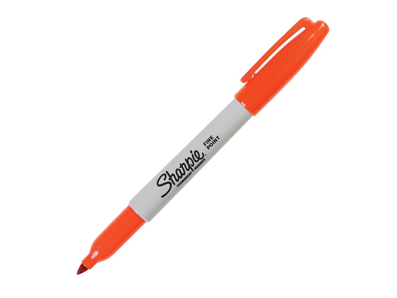 Sharpie Permanent Marker | Marker Stifte mit feiner Spitze | orange permanente Tinte | 12 Stück Market Set