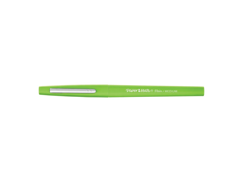 Paper Mate Flair-Filzstifte | mittlere Spitze 0,7 mm | Lime | 12er-Packung