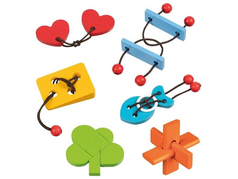 Goki Wooden Brainteaser Puzzle (Assorted)