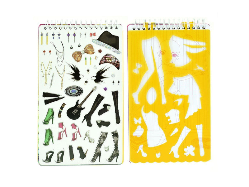 Toi-Toys Sketchbook Rock Star with Stickers Diamonds and Templates