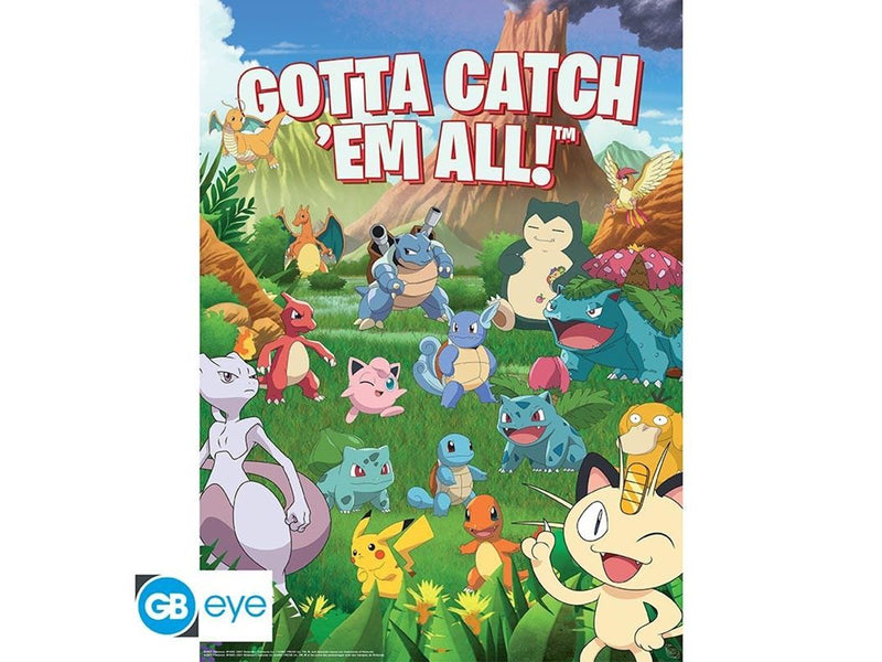 ABYstyle - POKEMON Set 2 Chibi Posters Environments (52x38cm) - Plakat