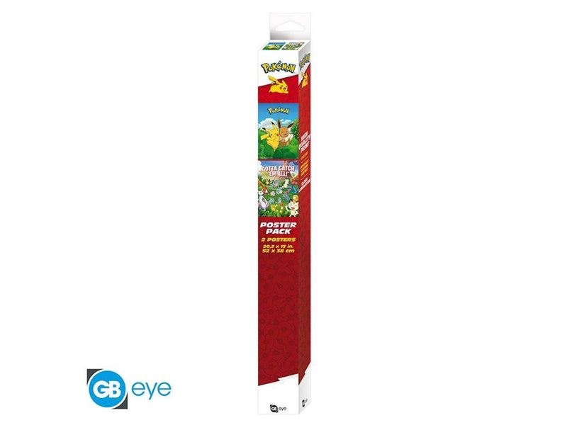 ABYstyle - POKEMON Set 2 Chibi Posters Environments (52x38cm) - Plakat