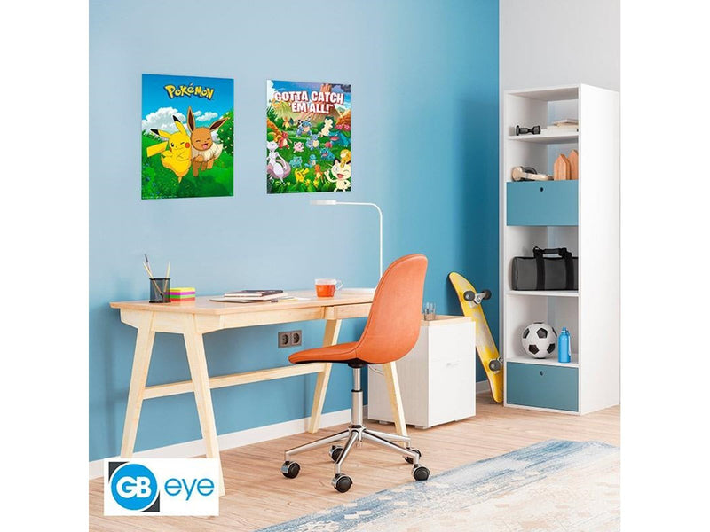 ABYstyle - POKEMON Set 2 Chibi Posters Environments (52x38cm) - Plakat