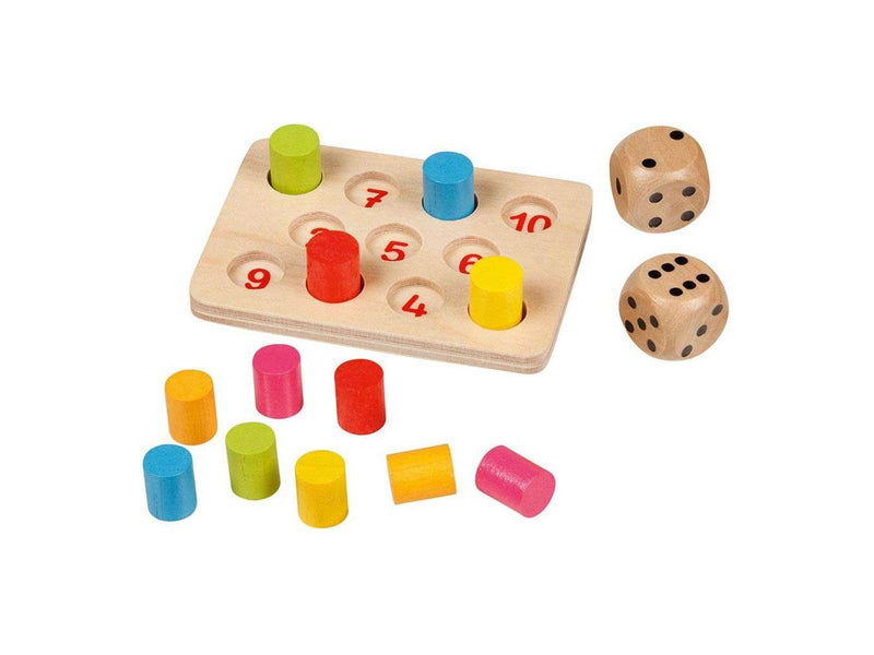 Goki Wood Shut the Box Mini Game
