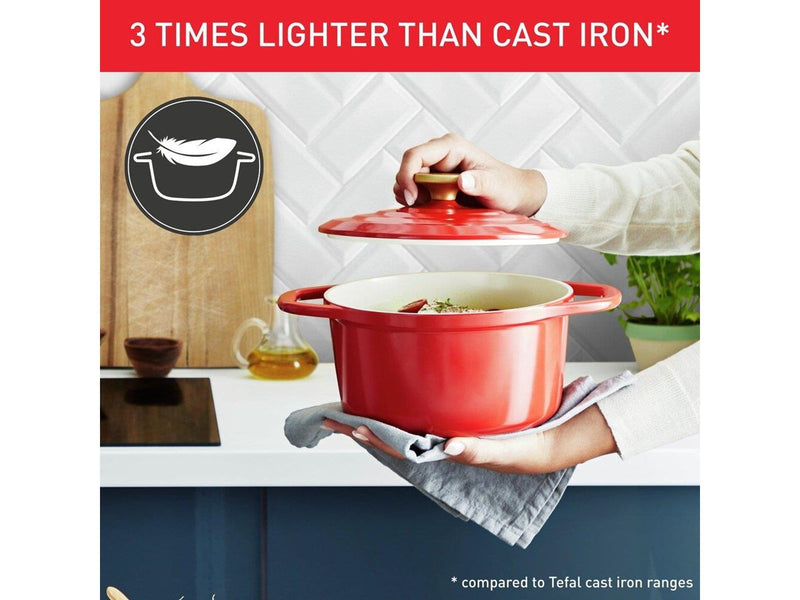 Tefal Air Stewpot 20 cm / 3.1 l. Red