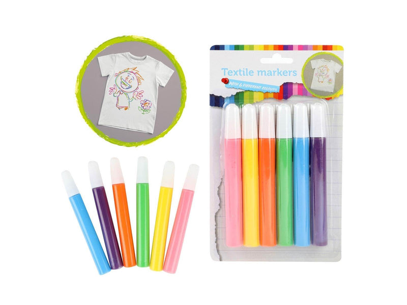 Toi-Toys Textile markers Tropical 6 pcs.