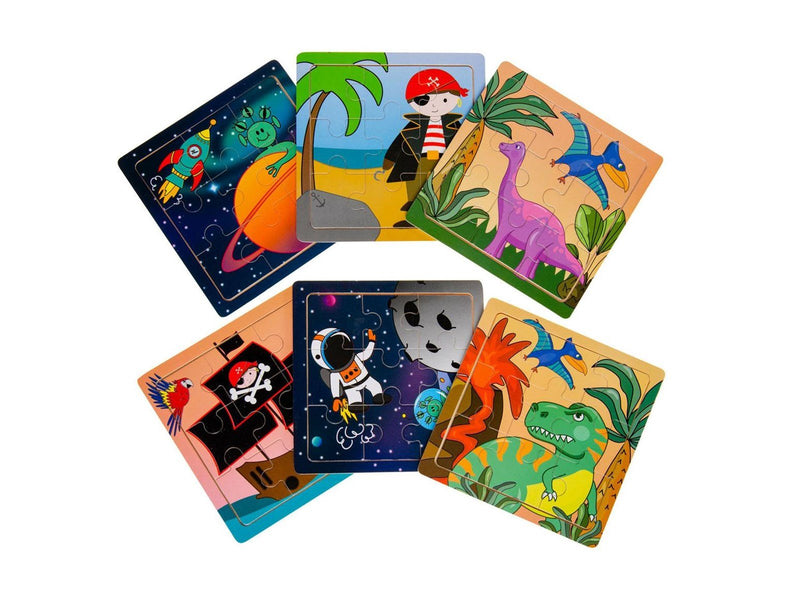 LG-Imports Wooden Puzzle (Space Pirate or Dinosaur) (Assorted)