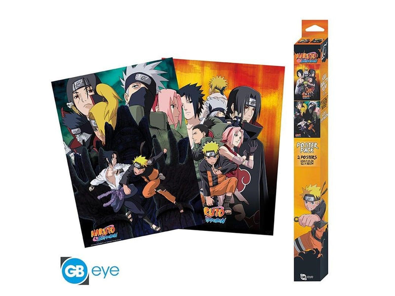 ABYstyle - NARUTO SHIPPUDEN Set 2 Chibi Posters Ninjas (52x38cm) - Plakat