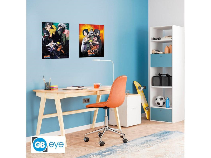 ABYstyle - NARUTO SHIPPUDEN Set 2 Chibi Posters Ninjas (52x38cm) - Plakat