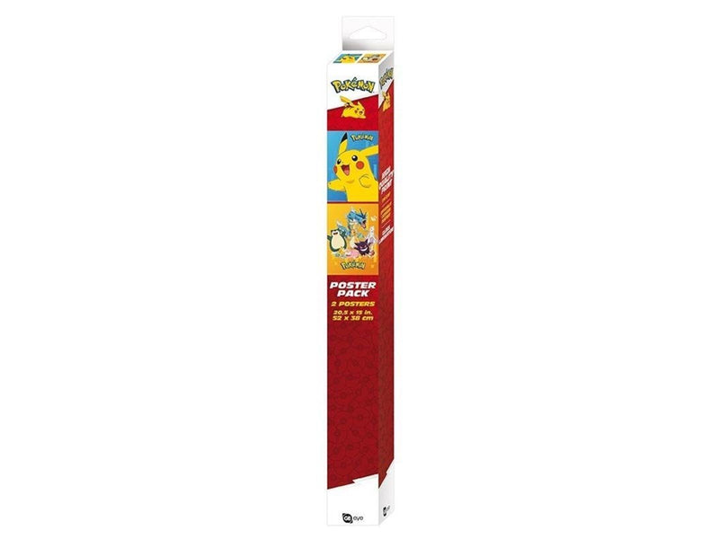 ABYstyle - POKEMON Set 2 Chibi Posters Colourful Characters (52x38cm) - Plakat