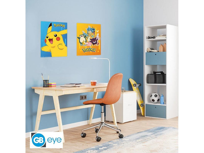 ABYstyle - POKEMON Set 2 Chibi Posters Colourful Characters (52x38cm) - Plakat