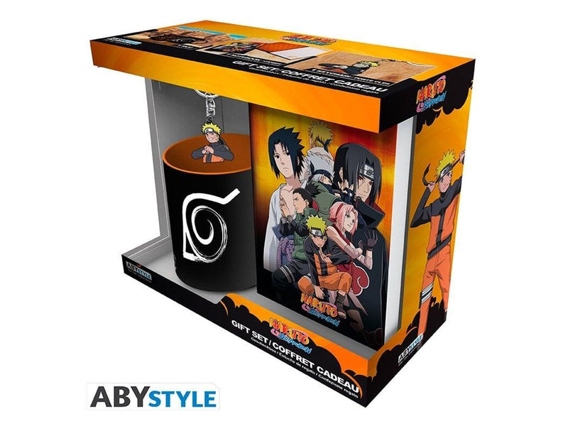 ABYstyle - NARUTO SHIPPUDEN Gift Set Mug + Keyring PVC + Notebook Naruto - Geschenkset
