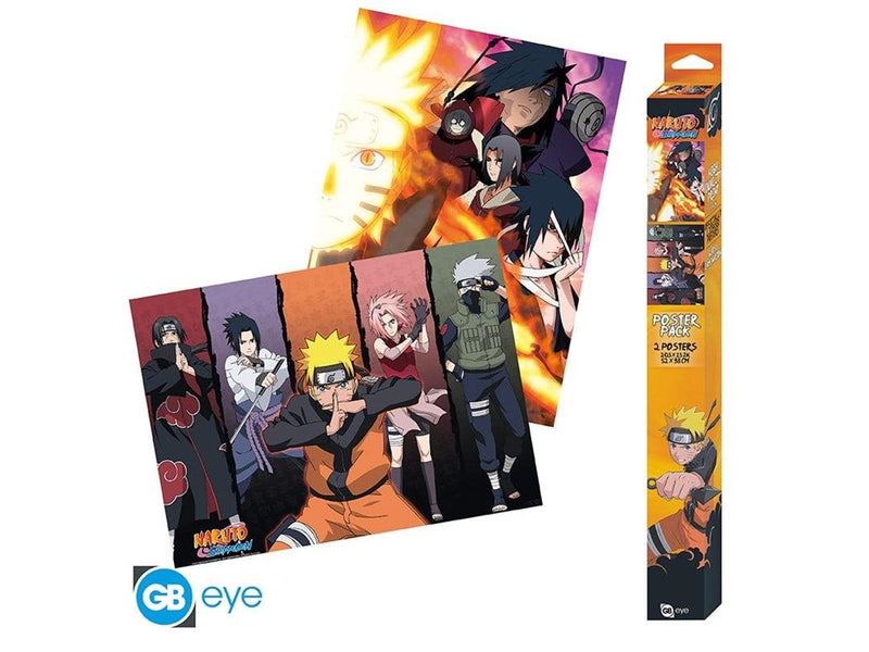 ABYstyle - NARUTO SHIPPUDEN Set 2 Chibi Posters Groups (52x38cm) - Plakat