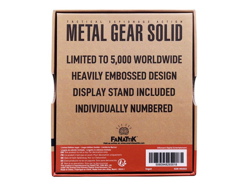 FaNaTtik - Metal Gear Solid FOXHOUND Insignia Limited Edition Ingot