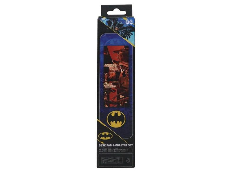 FaNaTtik DC Batman XL Desk Pad & Coaster Set