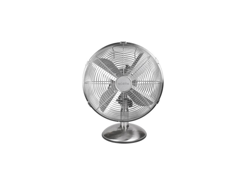NORTH Desk Fan 30cm Satin Chrome
