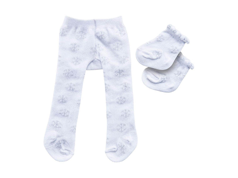 Heless Doll Tights with Socks - Snowflakes 28-35 cm