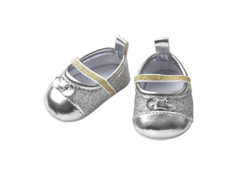 Heless Doll Ballerinas Glitter - Silver 30-34 cm