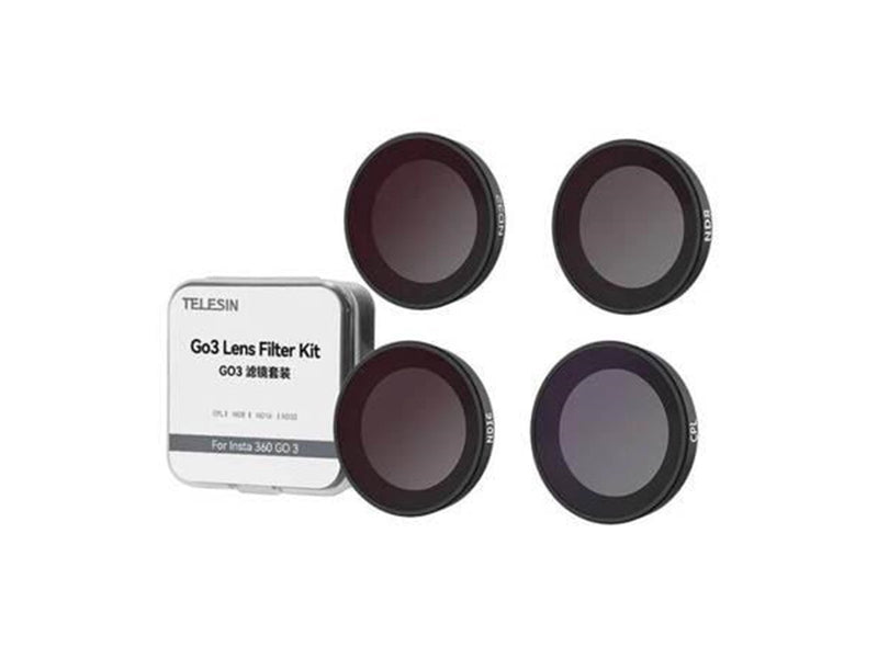 TELESIN Lens filter Set CPL/ND8/ND16/ND32 for Insta360 GO3