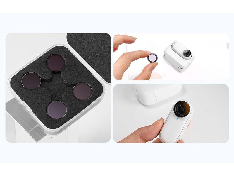 TELESIN Lens filter Set CPL/ND8/ND16/ND32 for Insta360 GO3