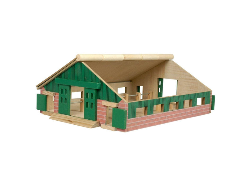 Kids Globe Running stable Wood 1:87
