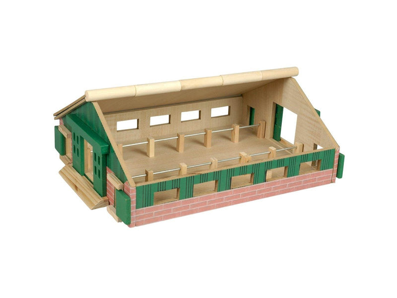 Kids Globe Running stable Wood 1:87