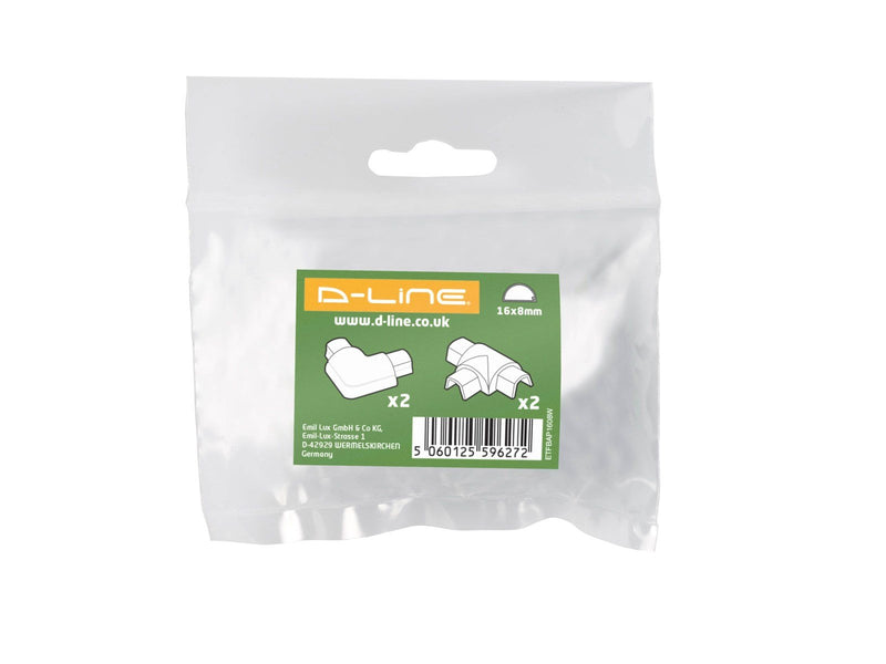D-LINE Adapter Kit 16x8mm 4 pcs White