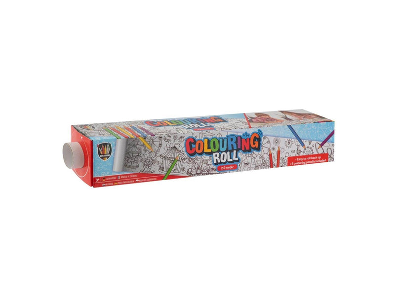 Grafix Color Roll with Print and 6 Colored Pencils 250x42cm