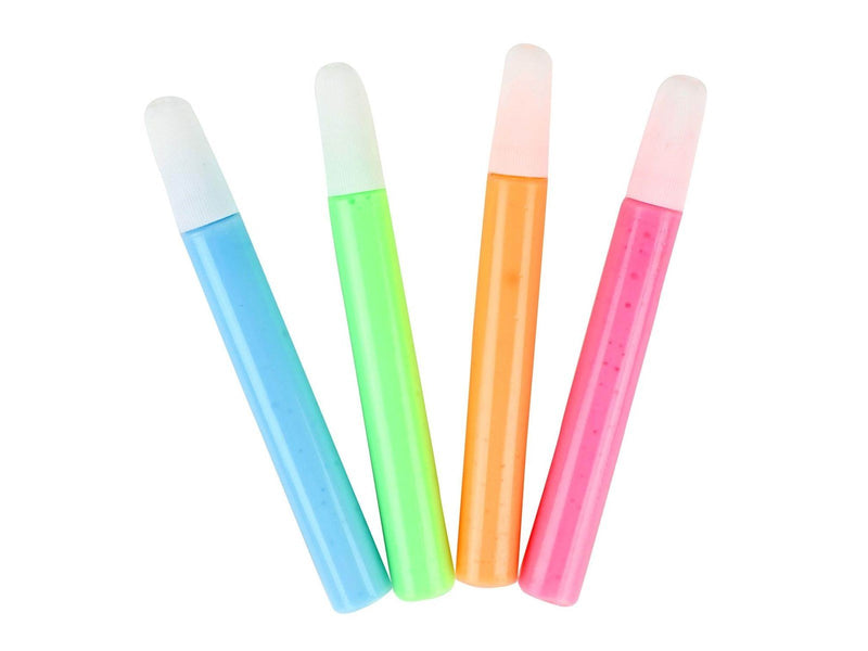 Toi-Toys Squeeze Textile Markers Glow in the Dark 4 pcs.