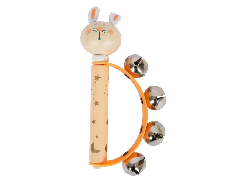 Small Foot - Wooden Baby Tambourine Animal Pastel (Assorted)
