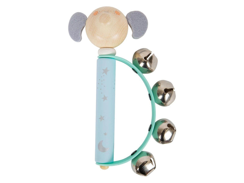 Small Foot - Wooden Baby Tambourine Animal Pastel (Assorted)