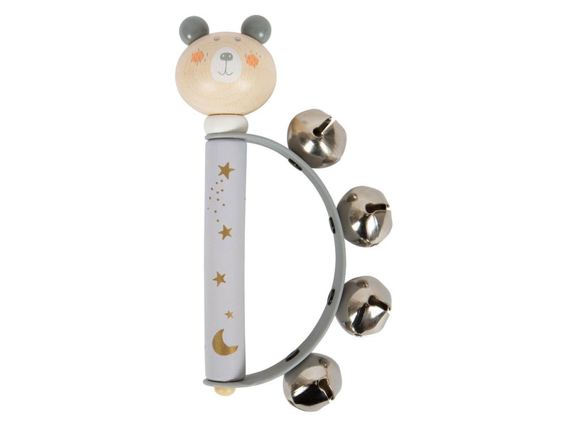 Small Foot - Wooden Baby Tambourine Animal Pastel (Assorted)