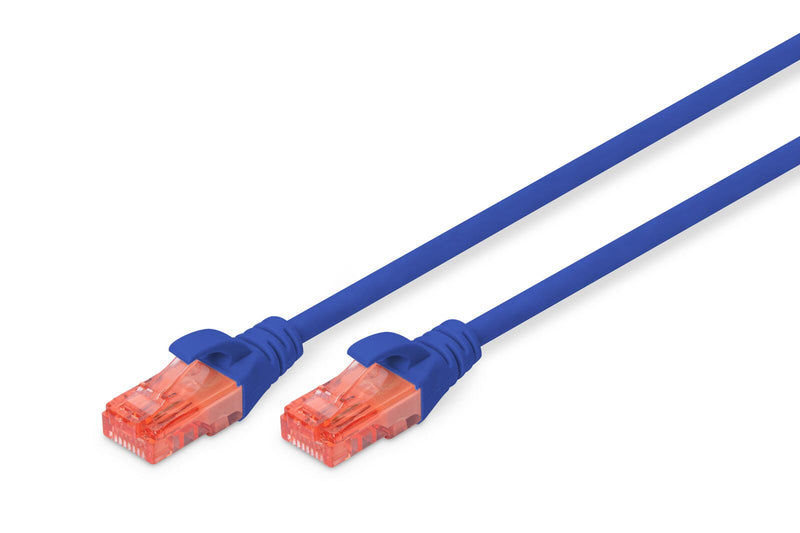 DIGITUS Patch-Kabel RJ-45 (M) zu RJ-45 (M) 3m CCA U/UTP Cat 6 blau (DK-1612-030/B)