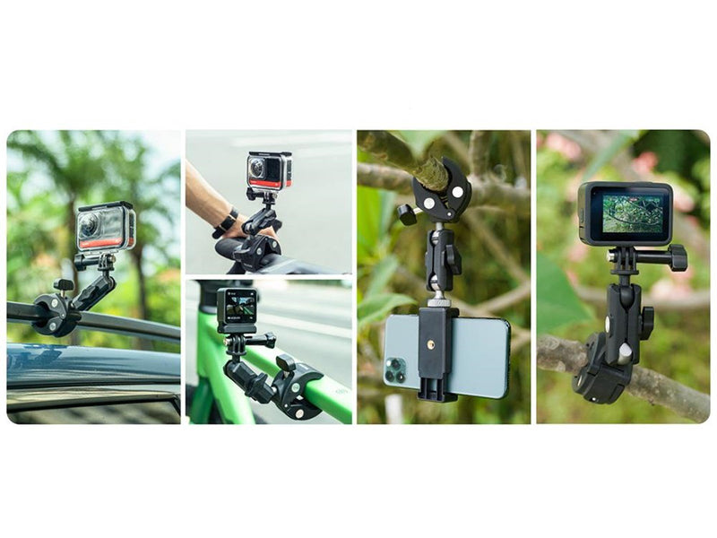 TELESIN Universal Handlebar Tube Clamp Mount for action cameras