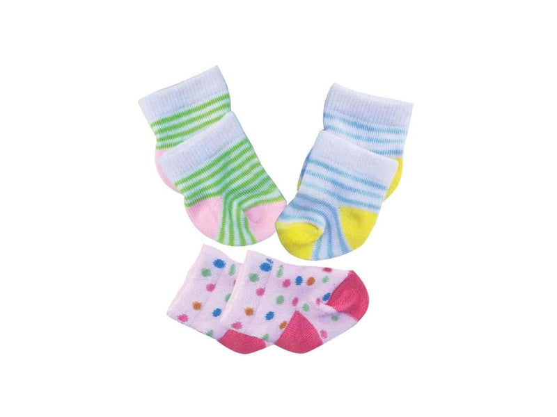 Heless Doll Socks 3 Pairs 35-45 cm