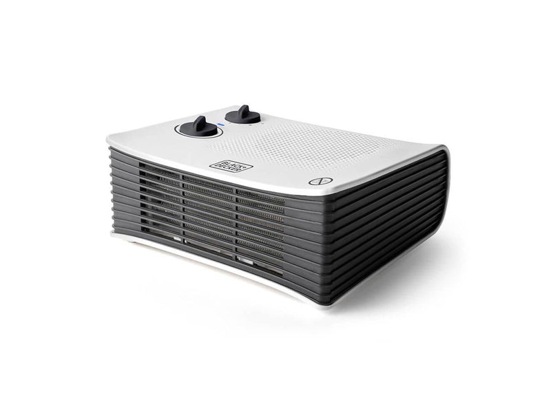 Black & Decker Fan Heater 2000W White Flat