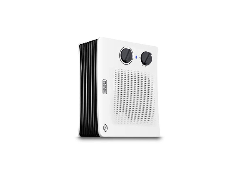 Black & Decker Fan Heater 2000W White Flat