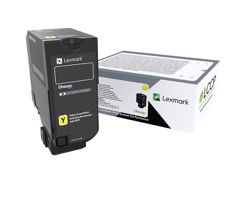 Lexmark Original Toner Standard Variante - CS720 gelb 7000 Seiten (74C0S40)
