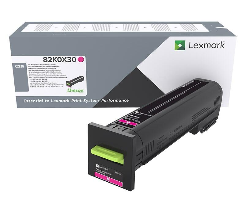 Lexmark Original Toner Standard Variante - CX825 magenta 22000 Seiten (82K0X30)