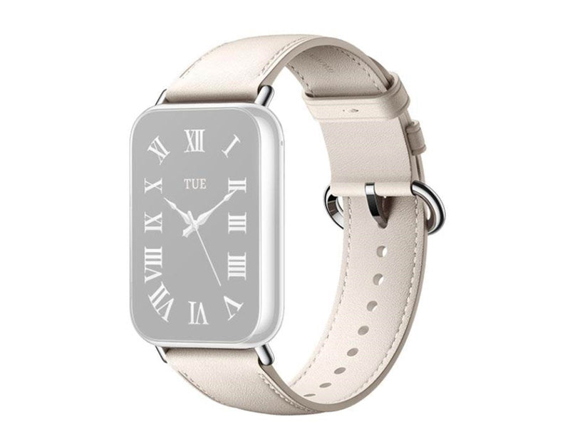 Xiaomi Smart Band 9 Pro/8 Pro Leather Quick Release Strap - Cream White