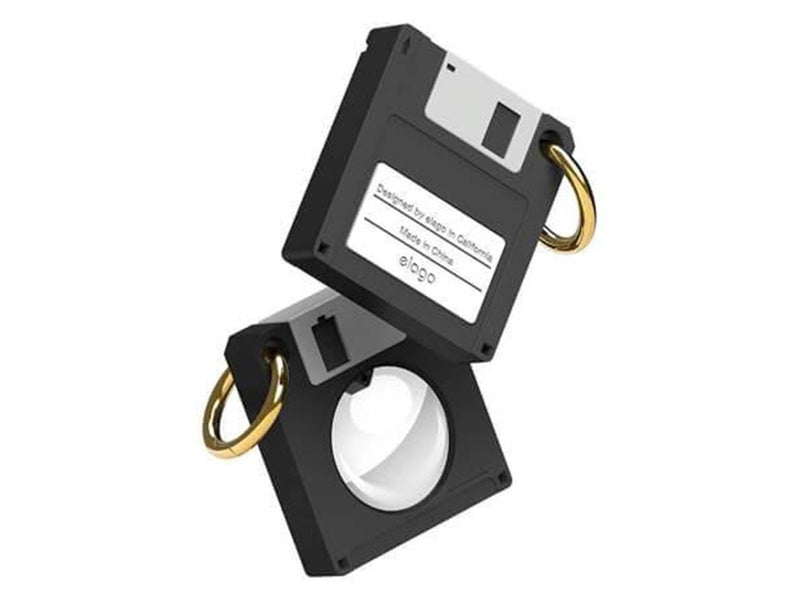 Elago Floppy Disc Case for AirTag Black